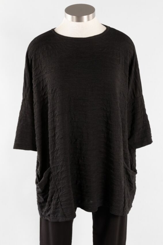 Osize Pullover - Black Texture
