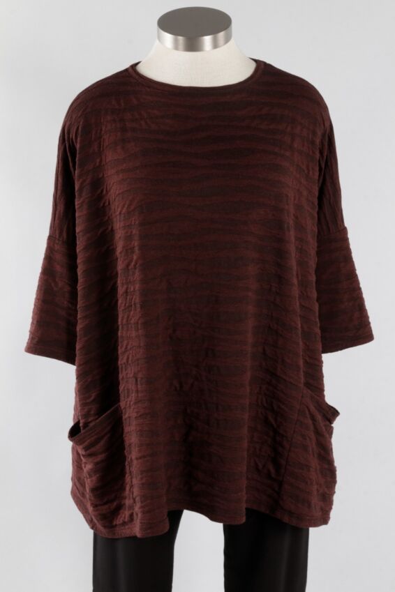Osize Pullover - Cognac Texture