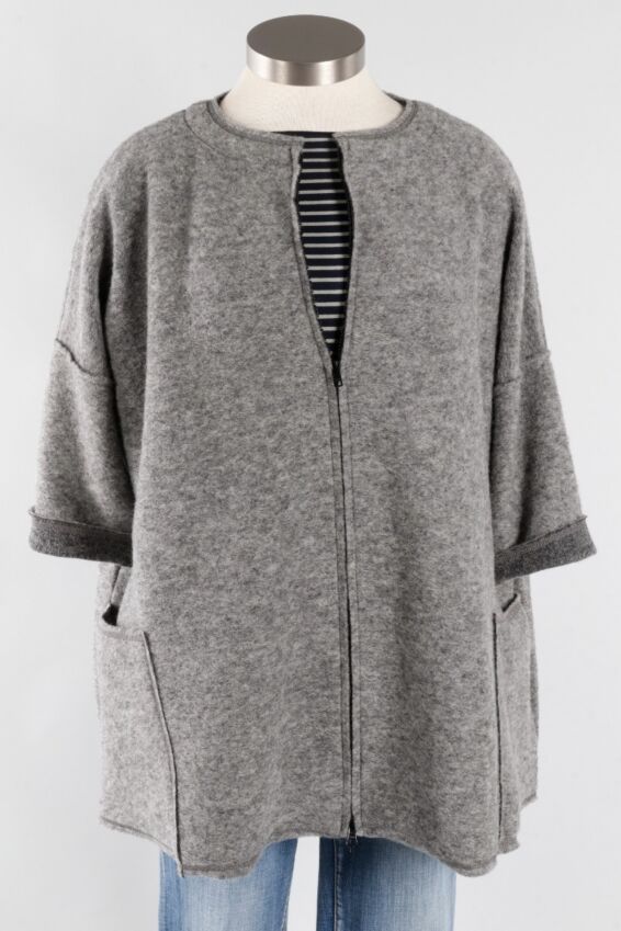 Osize Zip Jacket - Lava