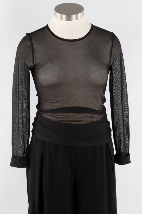 Mika Tee Plus - Black Mesh