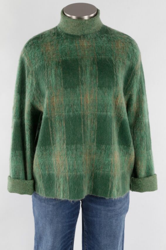 Check Pullover - Evergreen