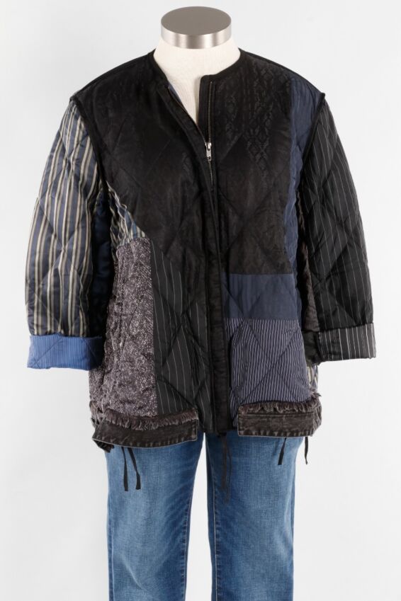 Pieced Down Jacket - Shadow