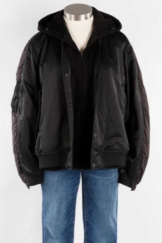 Down Flight Coat - Black