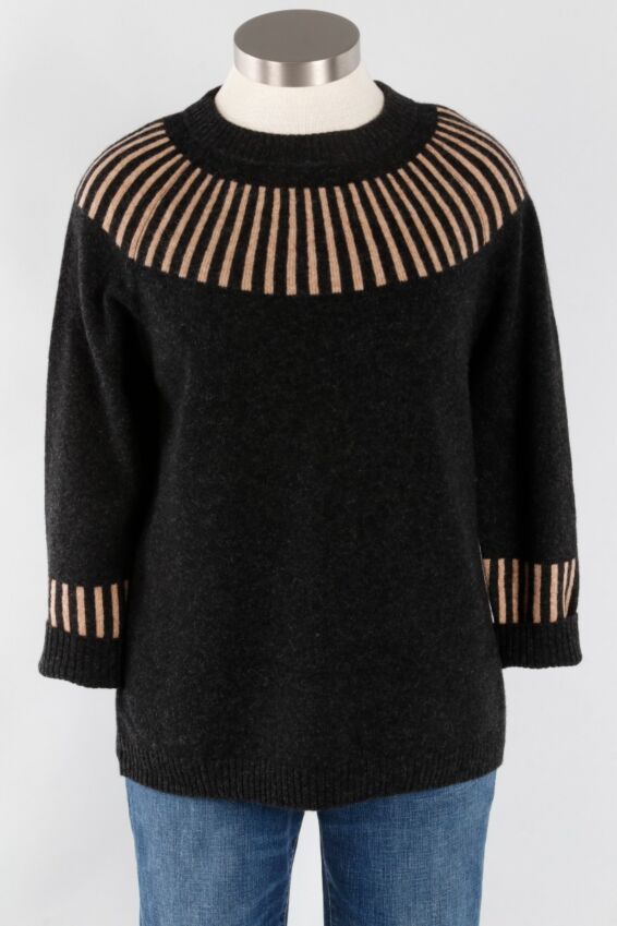 Sunbeam Pullover - Tan & Black