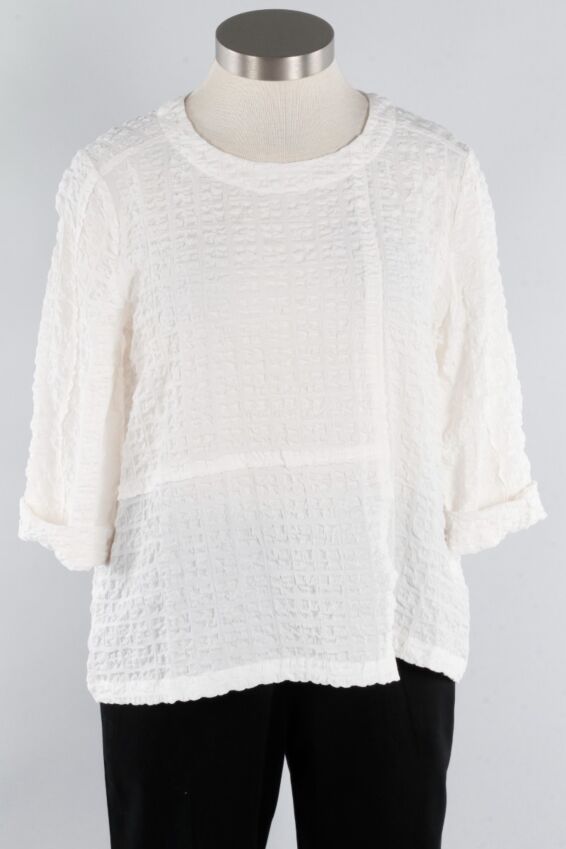 Seamed Pullover - White