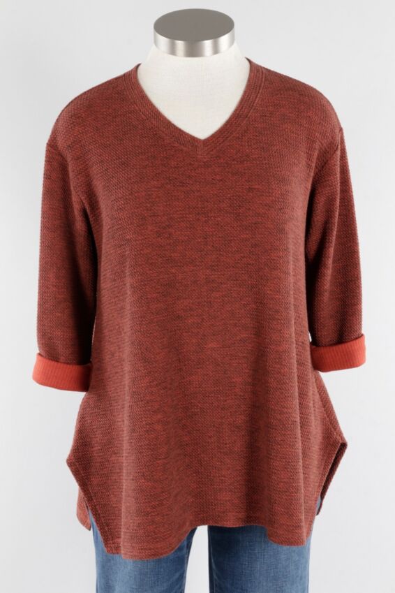 V-Neck Top - Copper