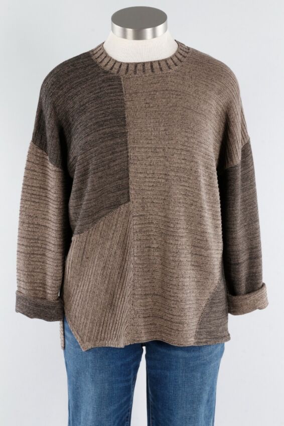 Pieced Sweater - Sand