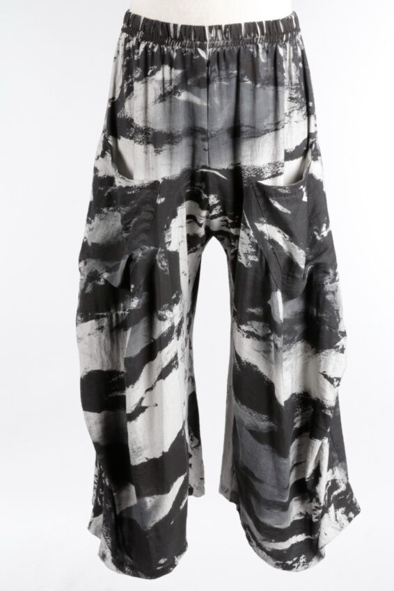 Harem Pant - Grey Zebra