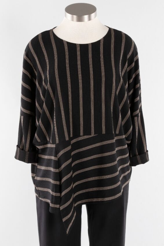 Floor Pullover - Black Stripe