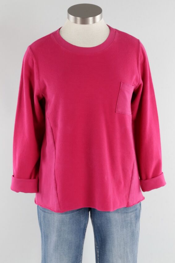 Fleece Pullover - Fuchsia