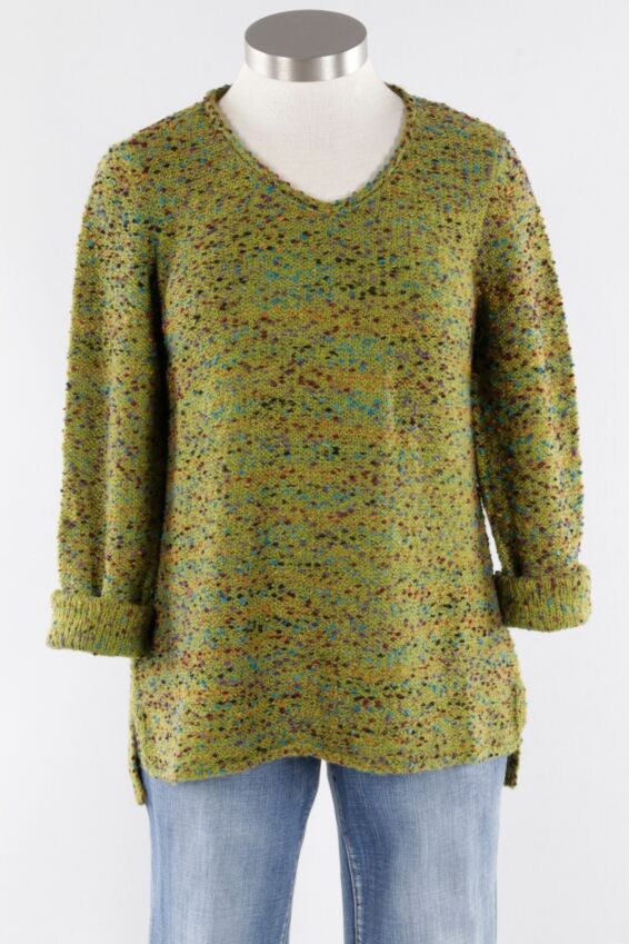 V-Neck Pullover - Guacamole