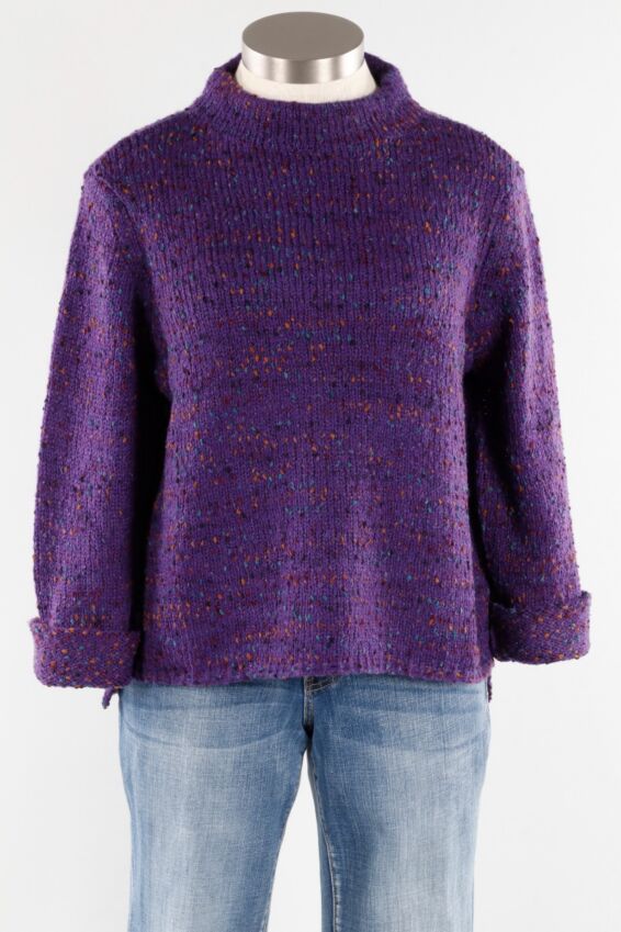 Funnel Pullover - Plum