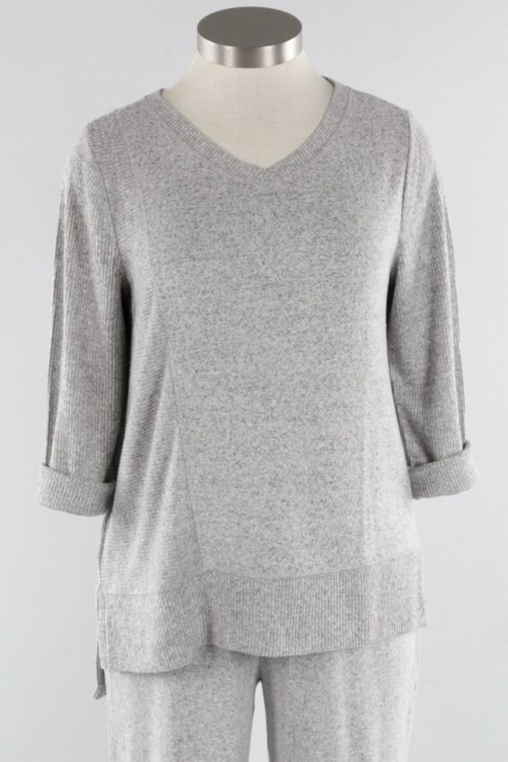 Ribbed Pullover - Winter White