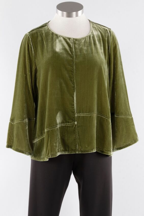 Pieced Pullover - Olive