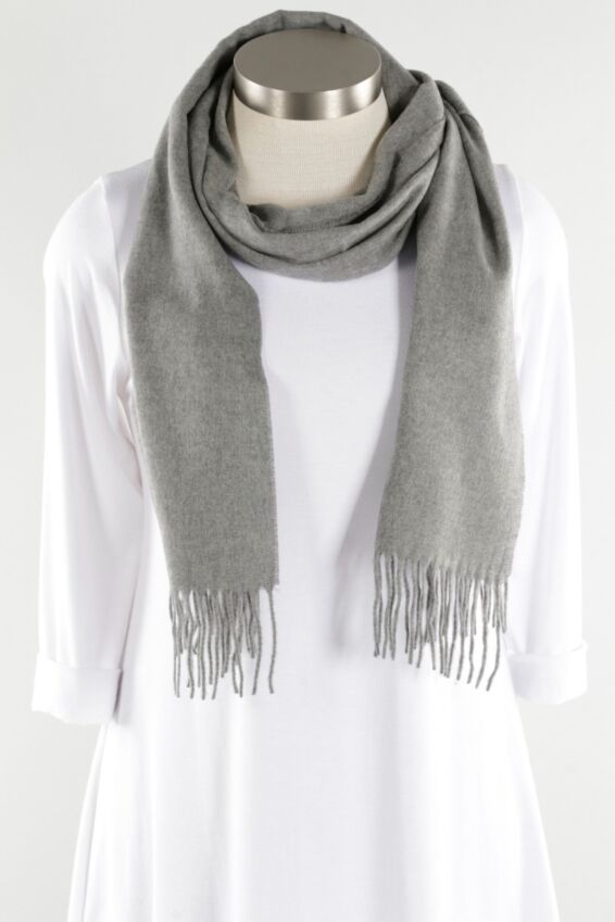 Essential Oversized Scarf - Medium Grey