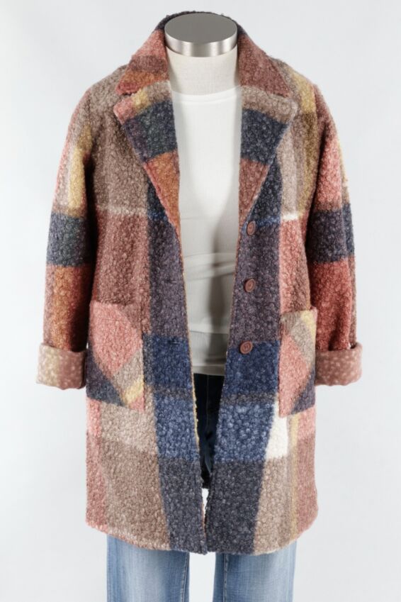 Boucle Coat - Ginger Plaid