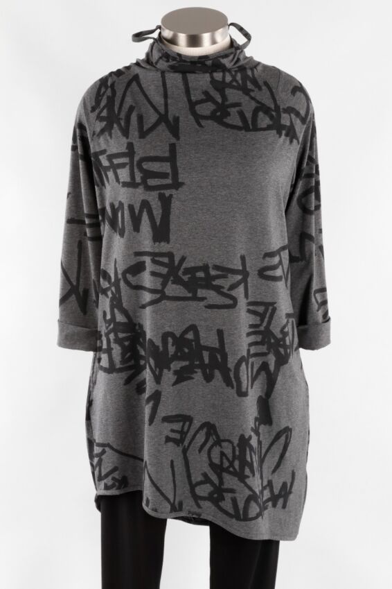 Printed Tunic - Grey