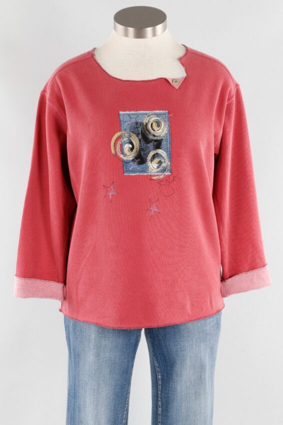 Demi Pullover Plus - Crimson