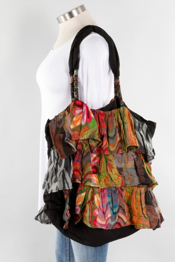 Ruffled Tote - Multi
