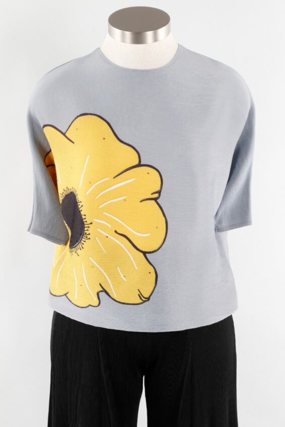 Flower Top - Grey