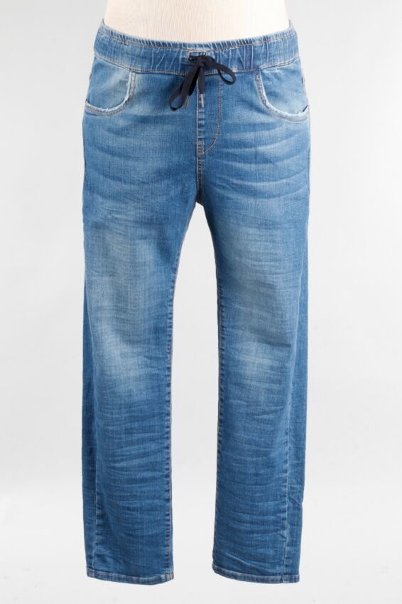 Drawstring Jean - Denim