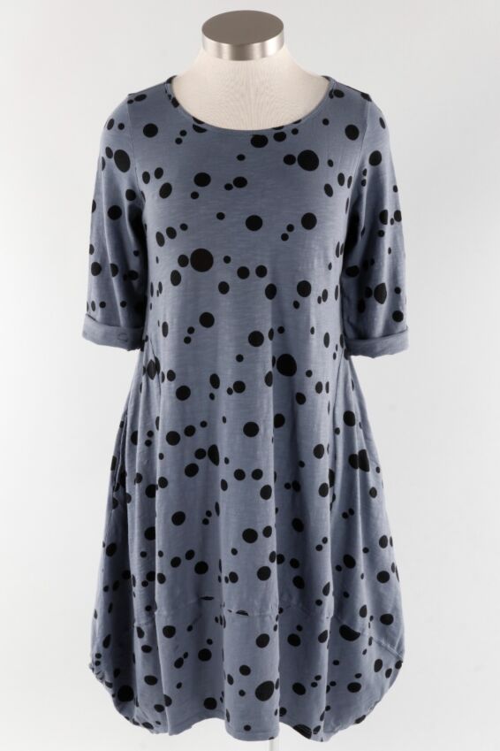 Tulip Dress Plus - Seaboard Dots