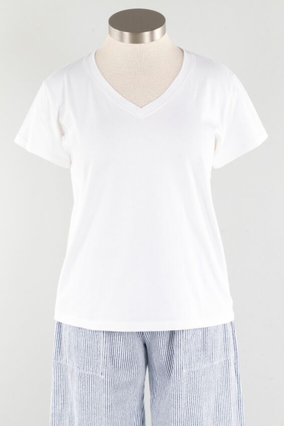 Relax V Tee - White