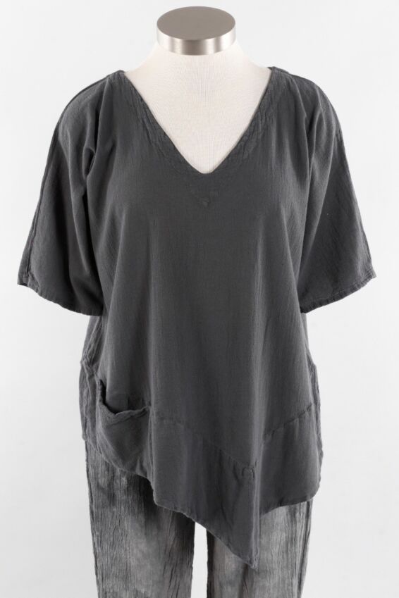 Bayou Blouse - Graphite
