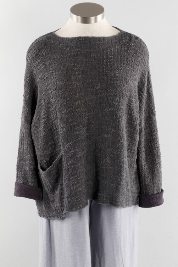 Osize Pocket Pullover - Iron