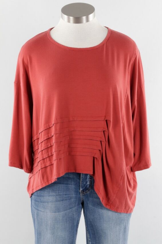 Tuck Pull Top - Cayenne