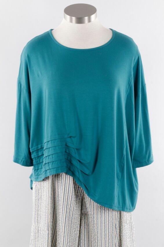 Tuck Pull Top - Aqua