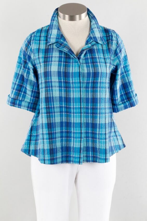 Grayson Top - Phillips Plaid