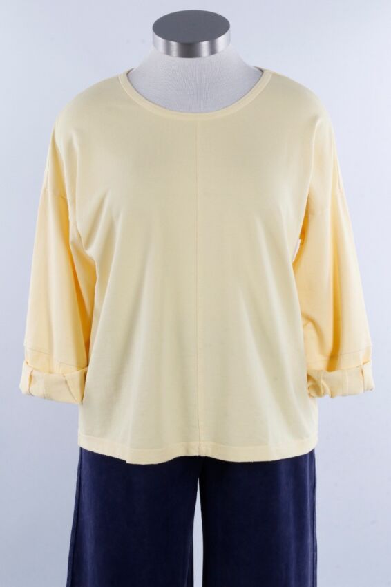 Lantern Sleeve Pullover - Daffodil