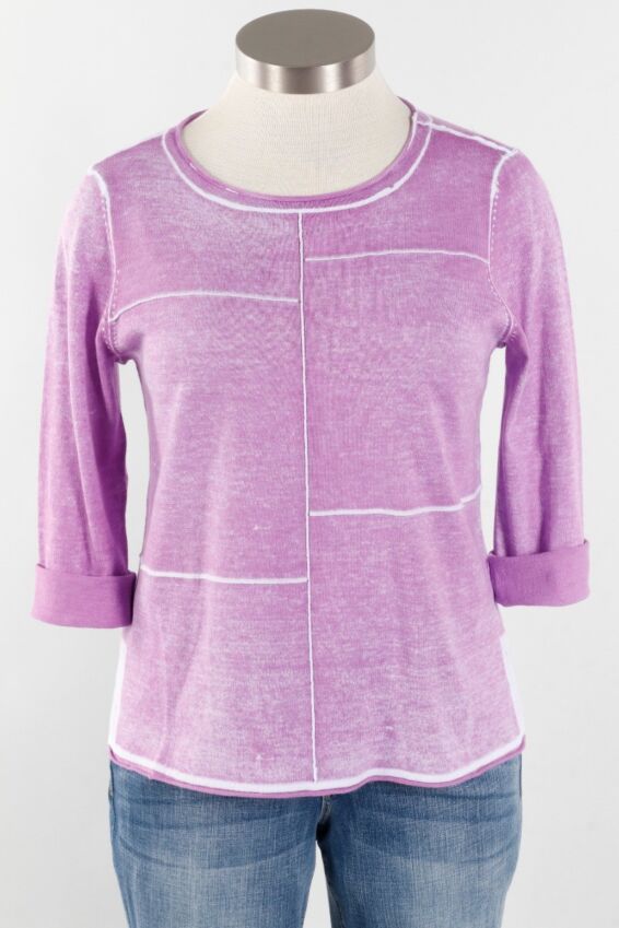 Seamed Pullover - Iris