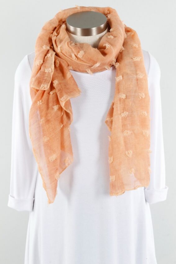 Textured Solid Scarf - Terra