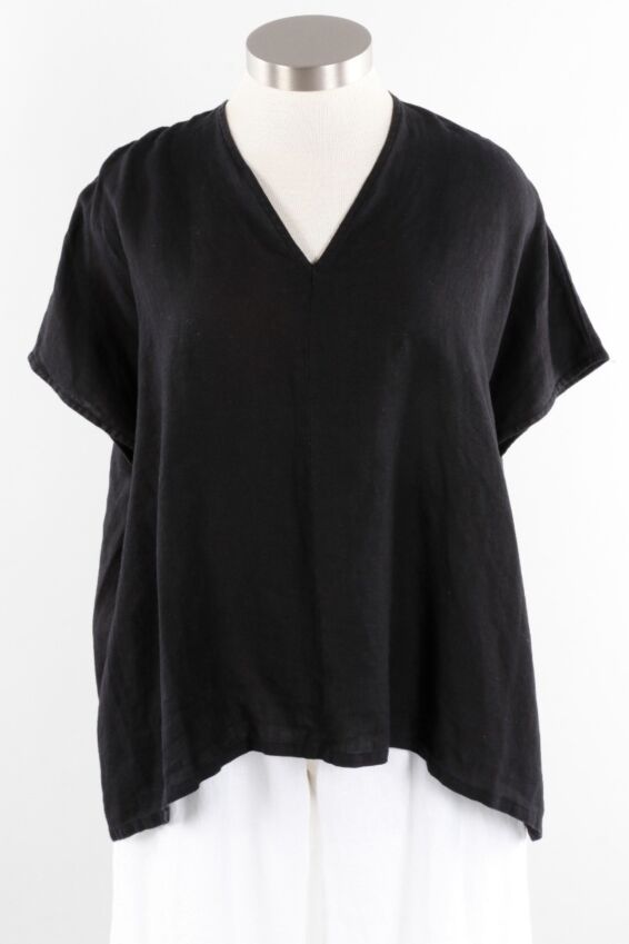 Baxter Shirt - Black Light Linen