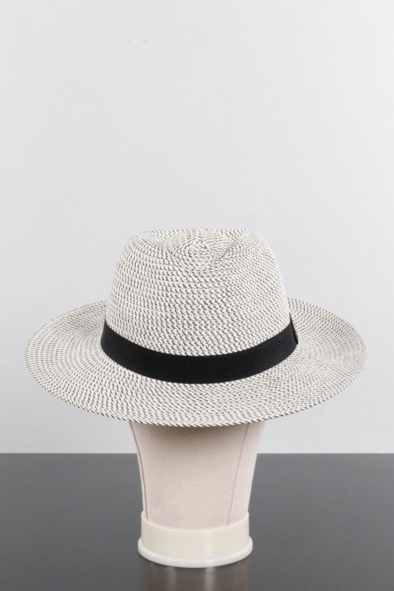 Petite Charlie Hat - Ivory & Taupe