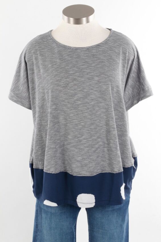 Mix Tee - Navy