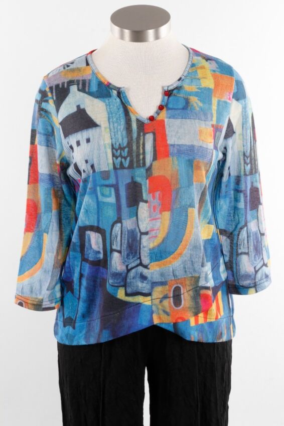 Button Top - House