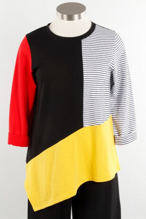 Angle Top - Red Sleeve