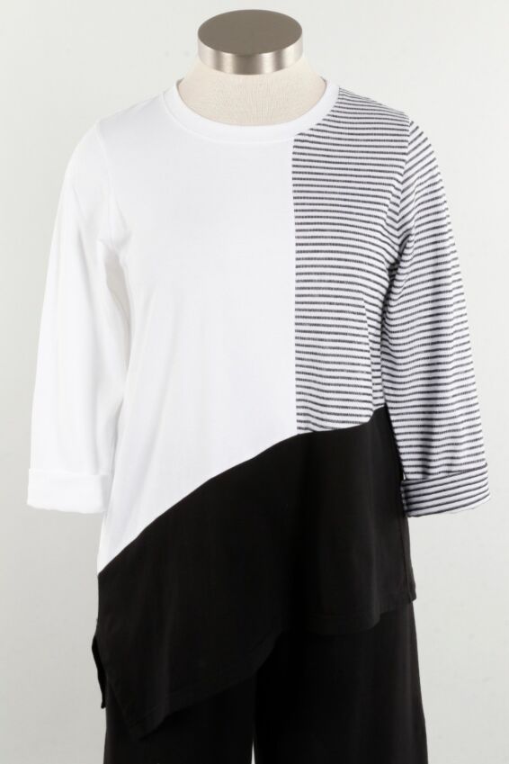 Angle Top Plus - White & Black