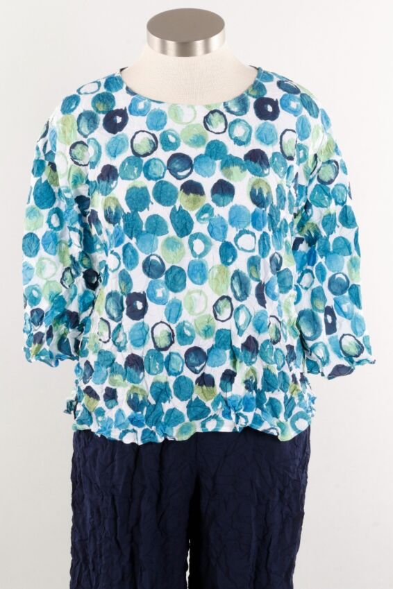Drop Shoulder Pullover - Navy Full Circle