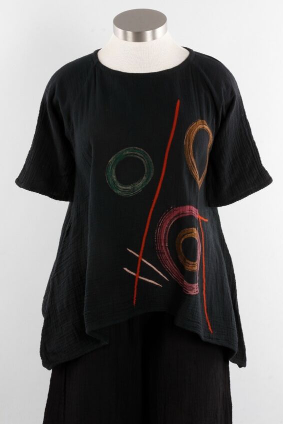 Circles Top - Black