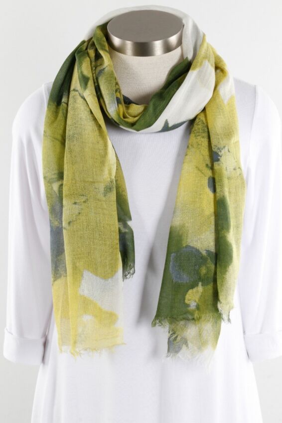 Saratoga Scarf - Green & Yellow