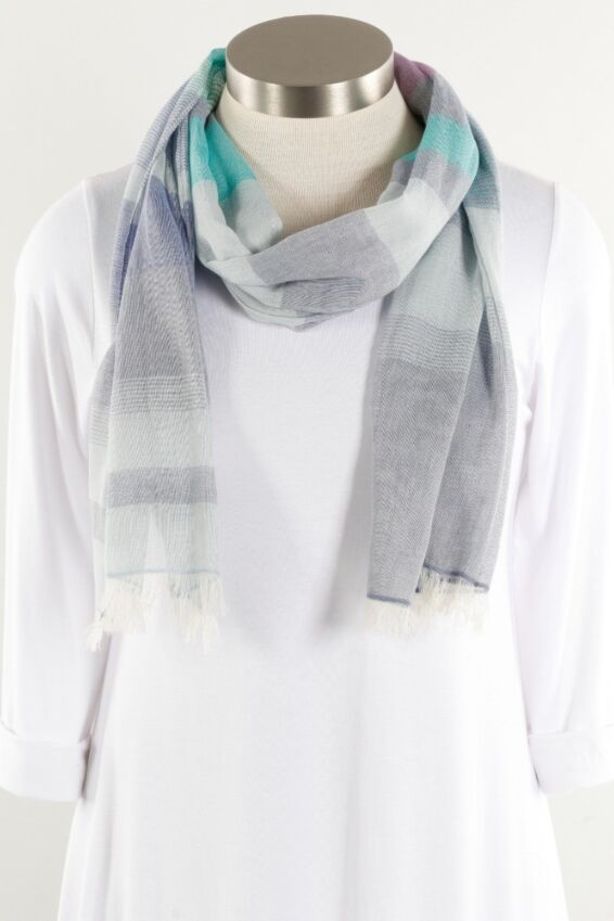 Ledger Scarf - Blue