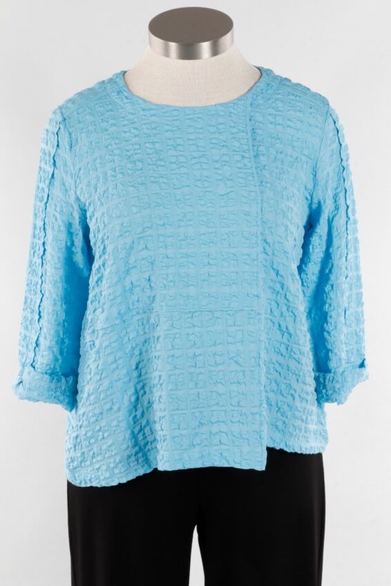 Lapped Seam Pullover - Peacock