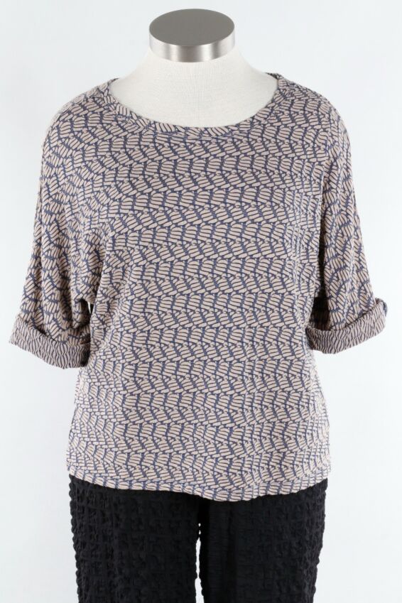 Drop Shoulder Pullover - Stone