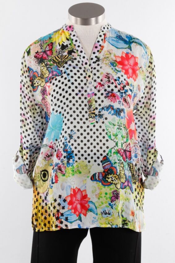 Dynamic Button Tunic - Dots