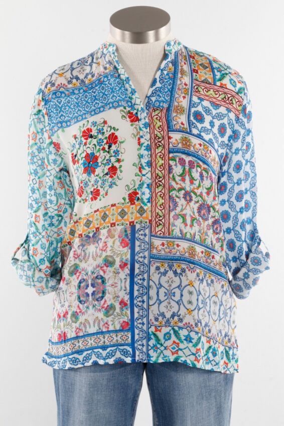 Button Tunic - White
