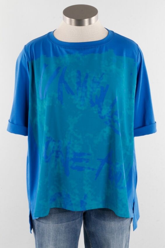 Graphic Top - Blue Combo